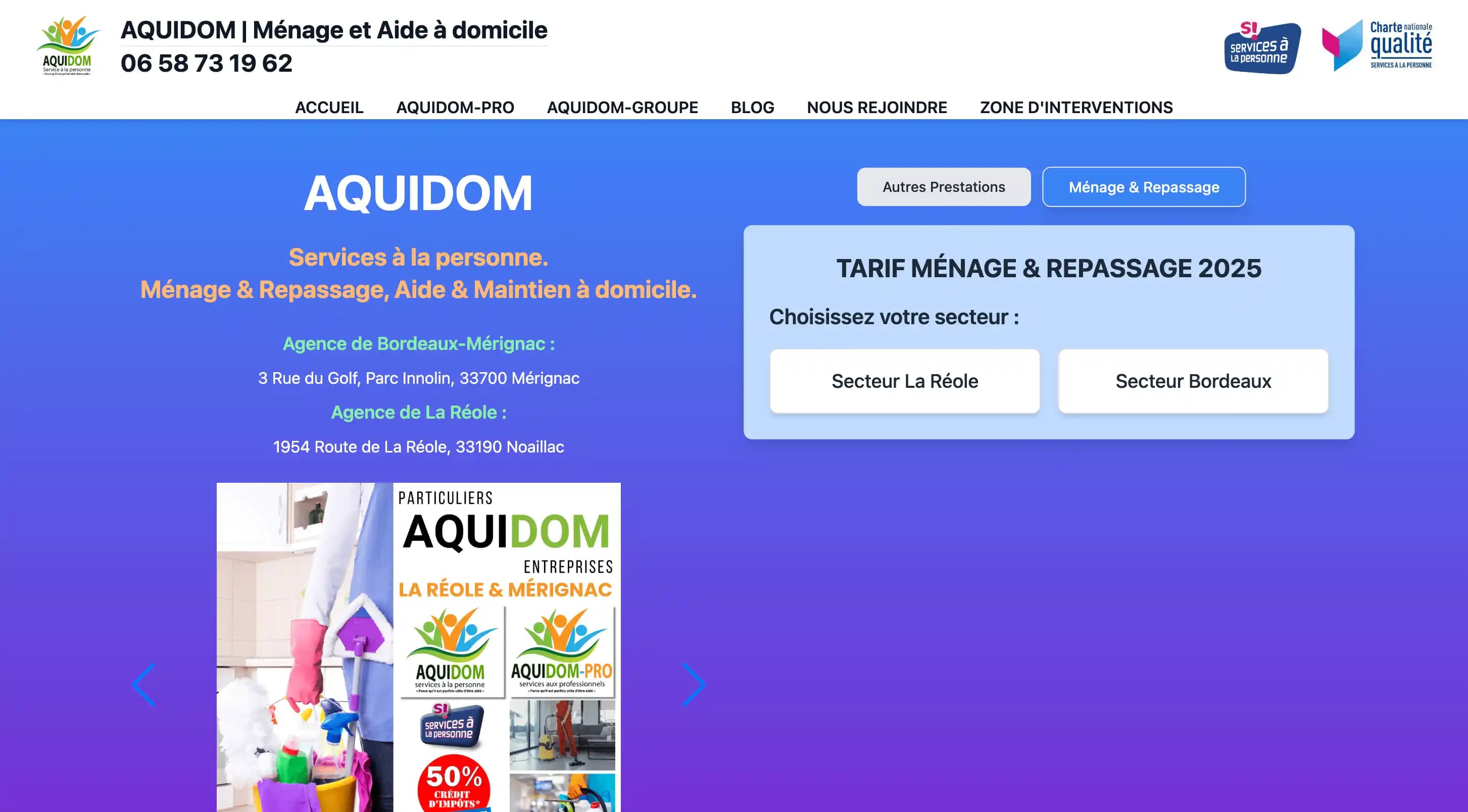 Site Vitrine Aquidom